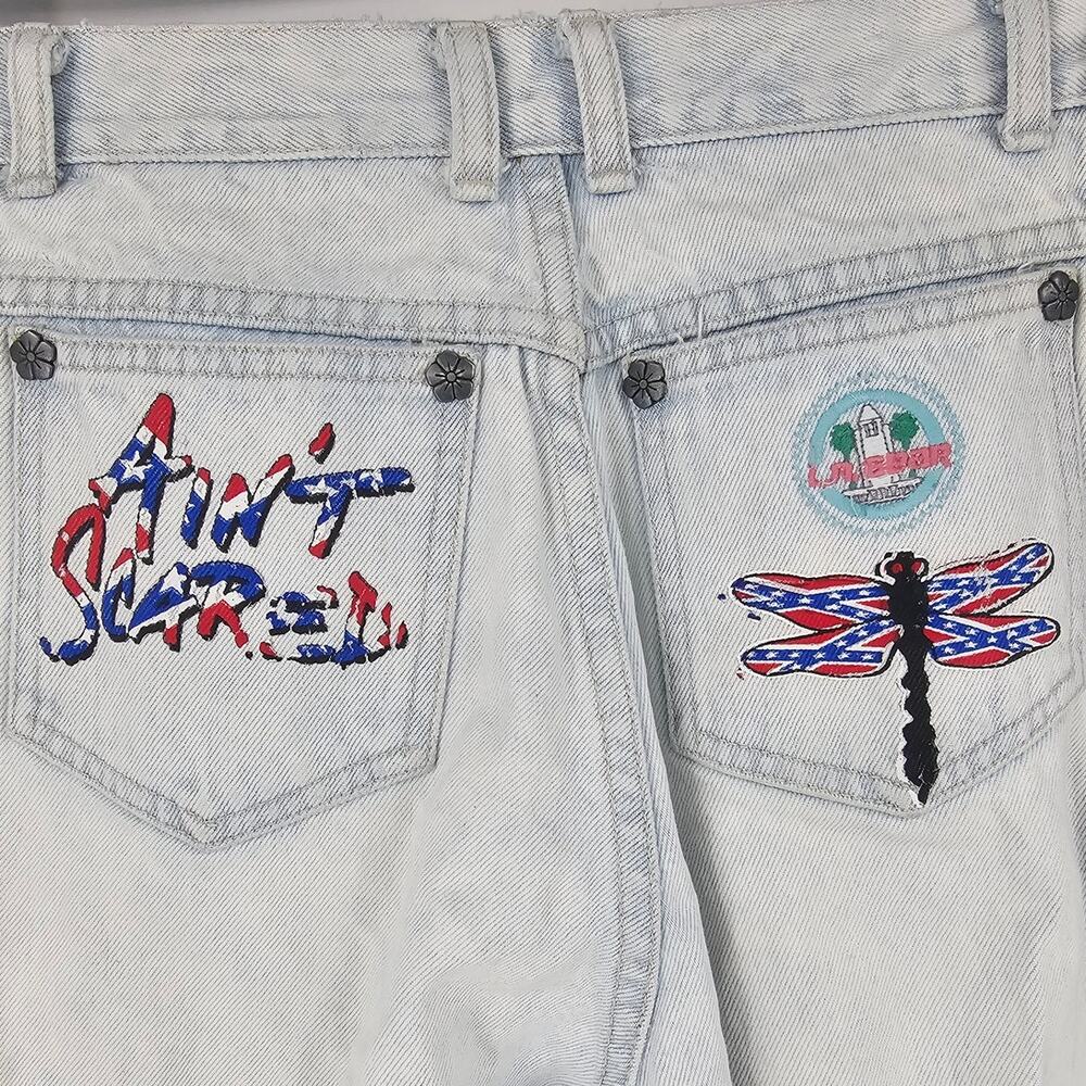 Vintage 90's L.A. Gear Bleached High Waist Tapered Mom Country Dixie Jean 9 /27